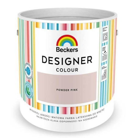Farba Lateksowa Designer Colour Powder Pink 2,5L Beckers