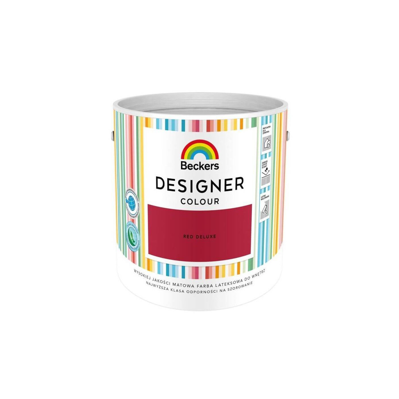 Farba Lateksowa Designer Colour Red Deluxe 2,5L Beckers