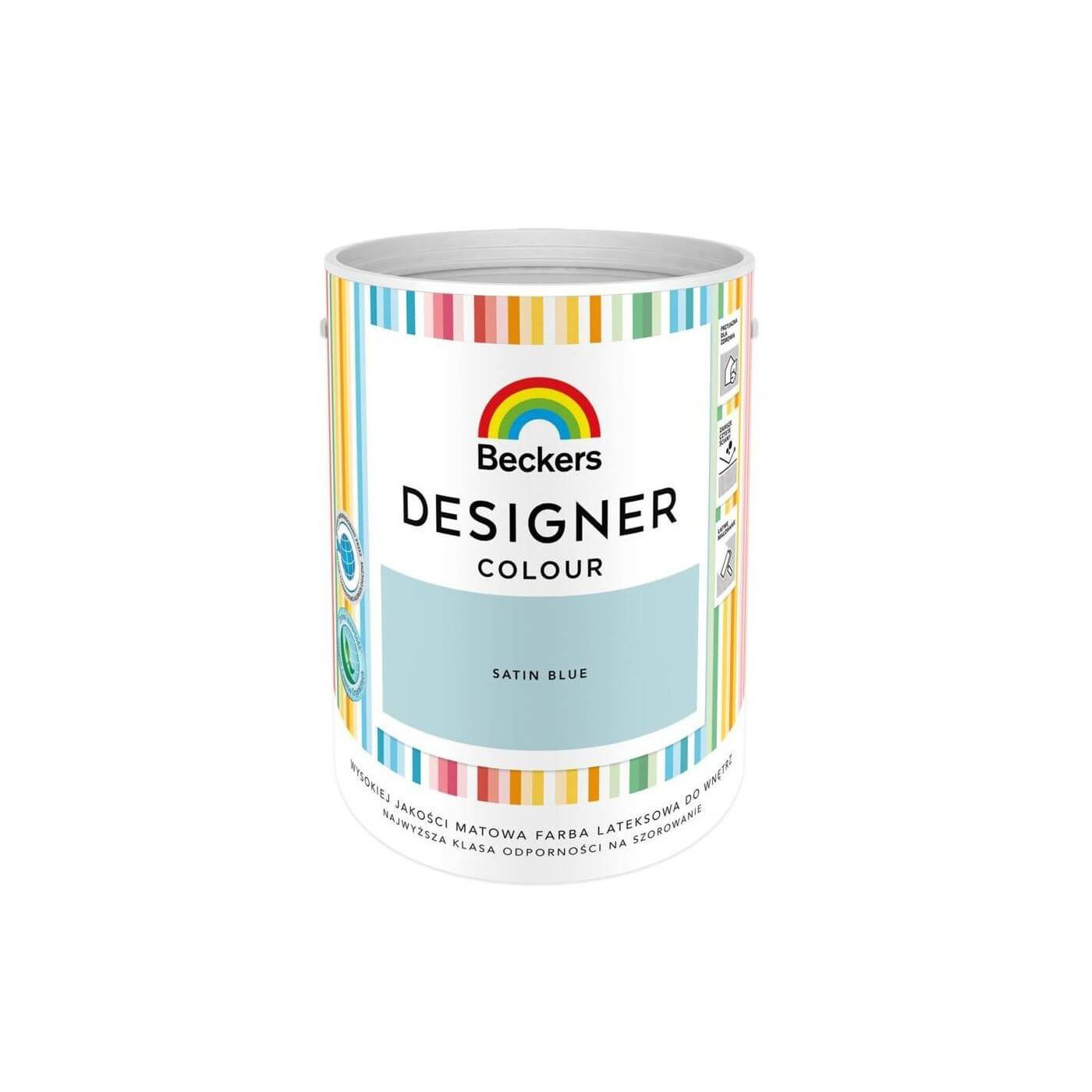 Farba Lateksowa Designer Colour Satin Blue 5L Beckers