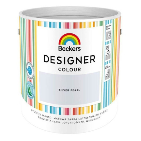 Farba Lateksowa Designer Colour Silver Pearl 5L Beckers