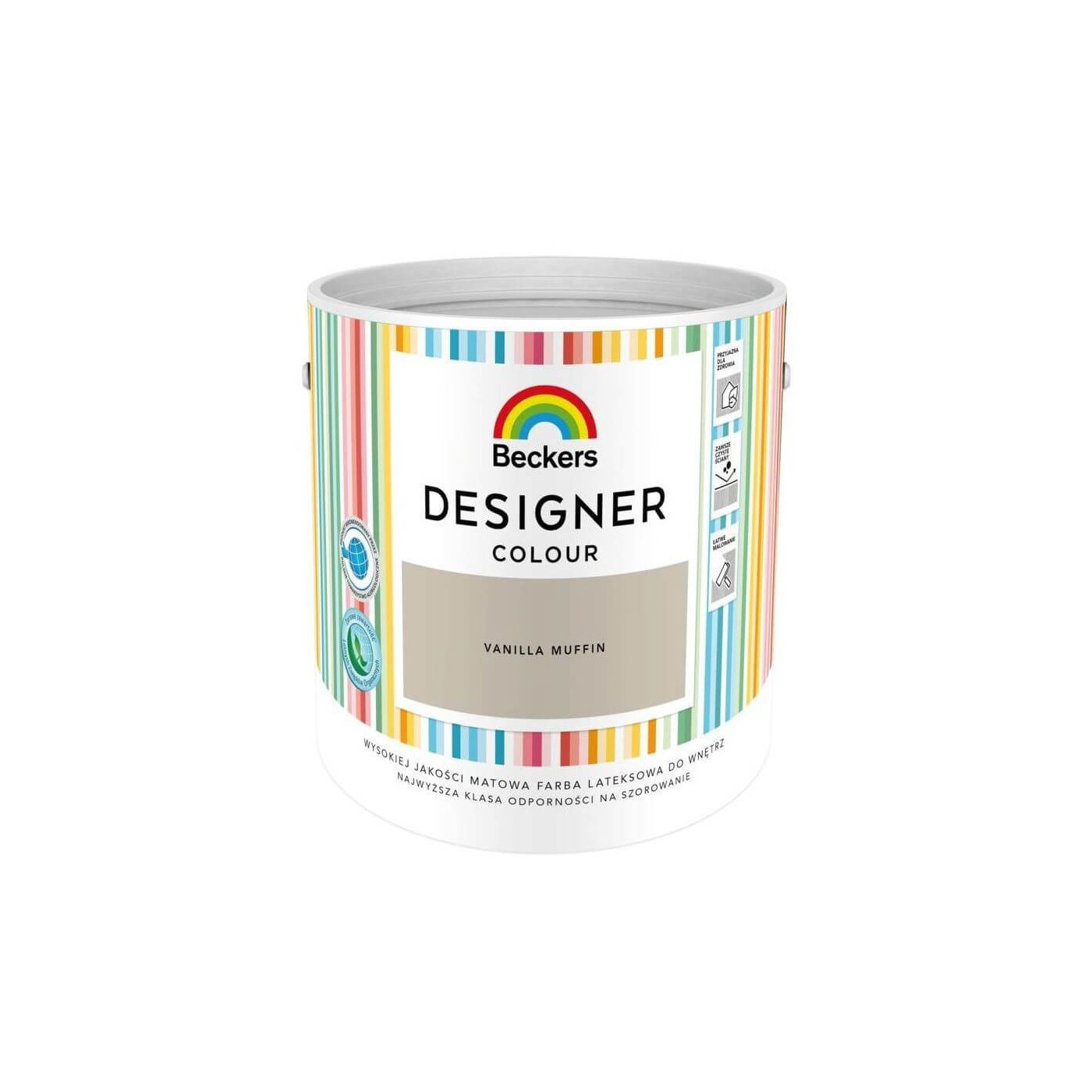 Farba Lateksowa Designer Colour Vanilla Muffin 2,5L Beckers