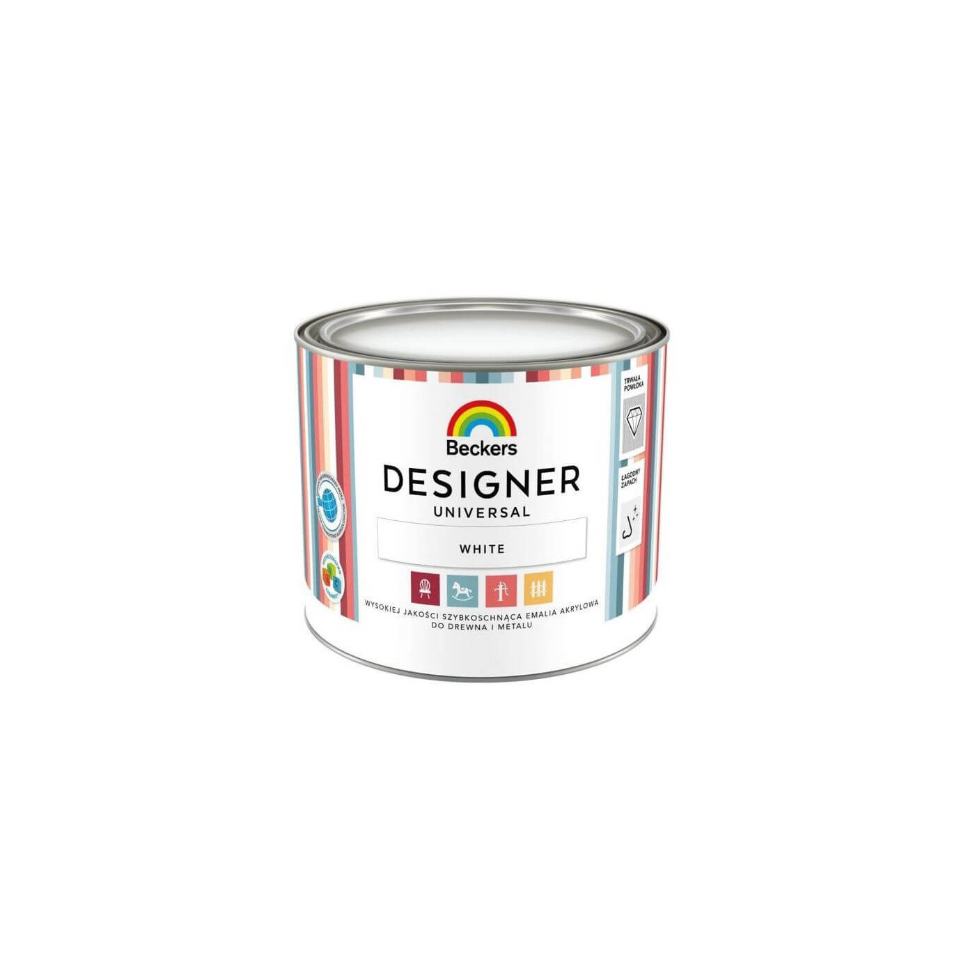 Emalia Akrylowa Designer Universal White 0,5L Beckers