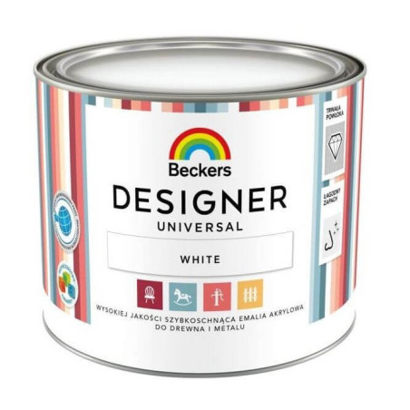 Emalia Akrylowa Designer Universal White 0,5L Beckers