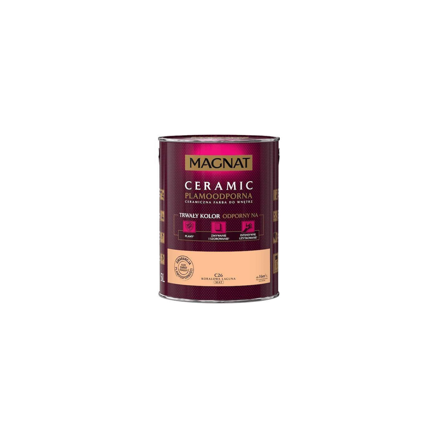 Farba Ceramiczna Magnat C26 Koralowa Laguna 5L