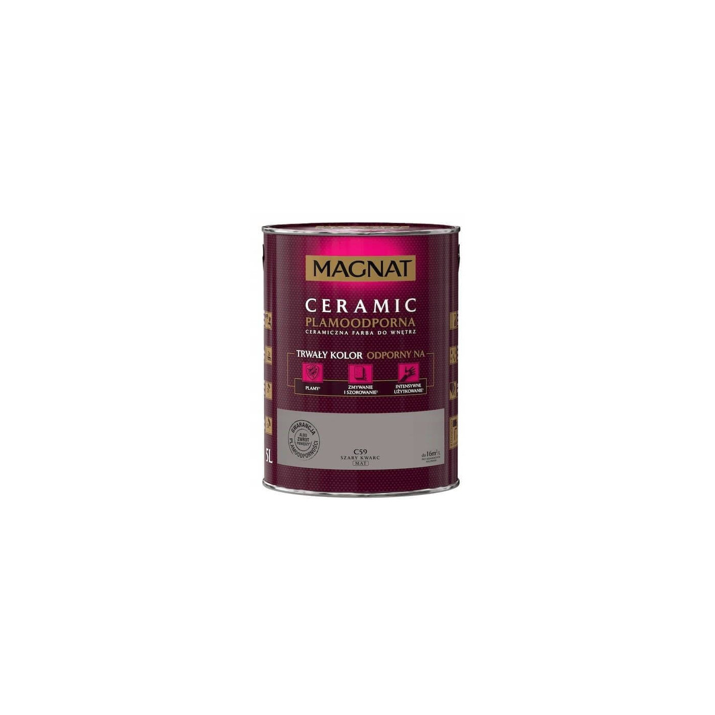 Farba Ceramiczna Magnat C59 Szary Kwarc 5L