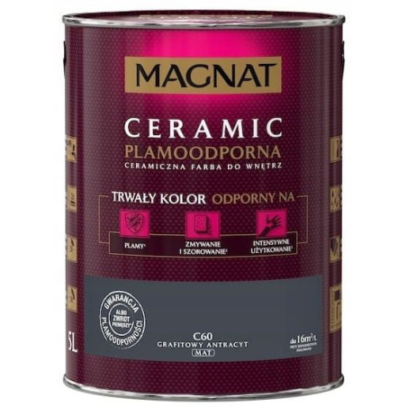 Farba Ceramiczna Magnat C60 Grafitowy Antracyt 5L