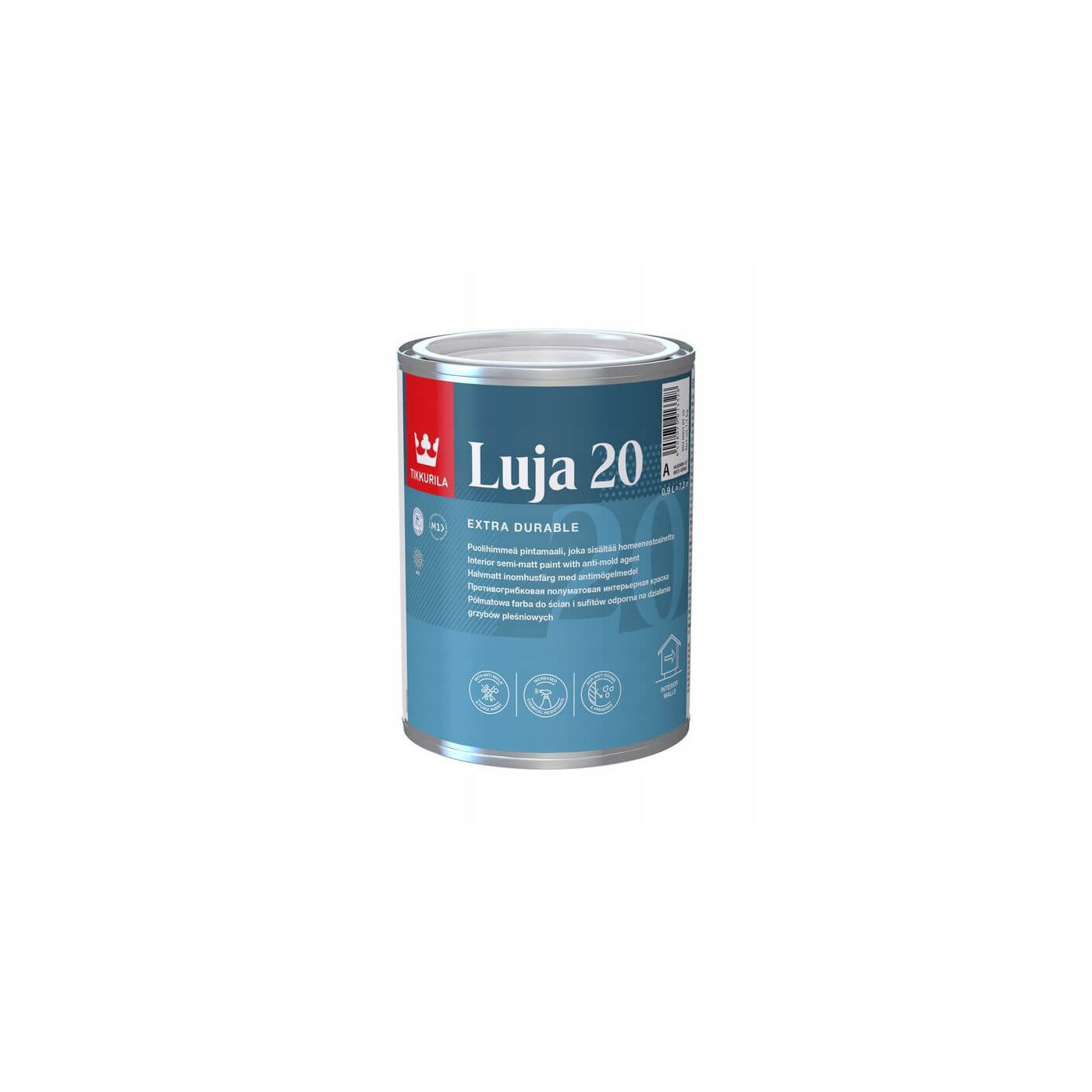 Farba Akrylowa Luja Semi Mat 0,9L Baza -A Tikkurila
