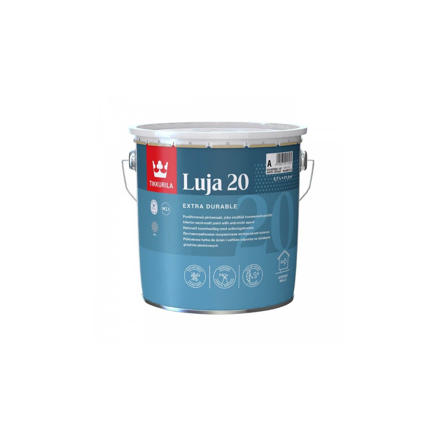 Farba Akrylowa Luja Semi Mat 2,7L Baza -A Tikkurila