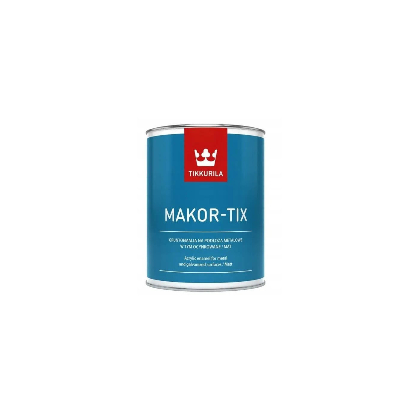 Gruntoemalia Akrylowa Makor-Tix Czerwony Tlenkowy 10L Tikkurila