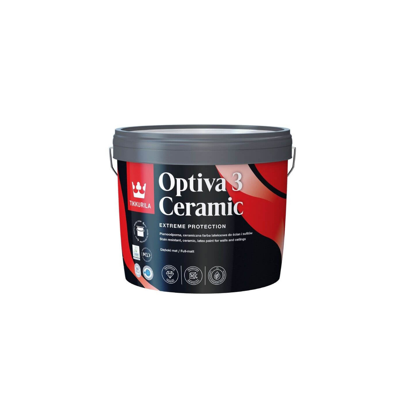 Farba Lateksowa Optiva Ceramic Super Matt 9L Baza-A Tikkurila