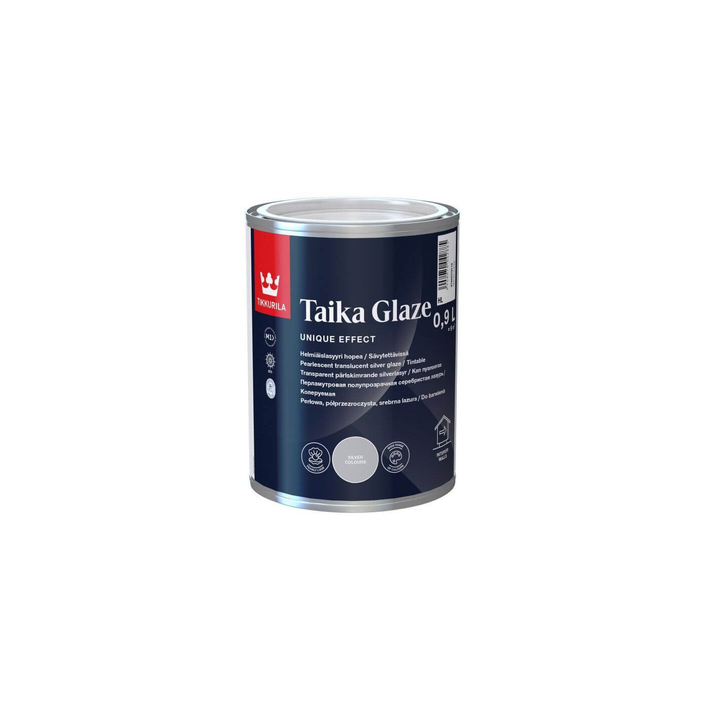Farba Perłowa Taika Pearl Glaze Srebrna 0,9L Tikkurila