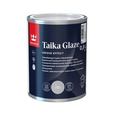 Farba Perłowa Taika Pearl Glaze Srebrna 0,9L Tikkurila