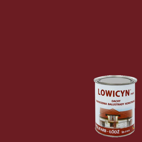 Farba Lowicyn Mahoń 0,8L Polifarb Łódź