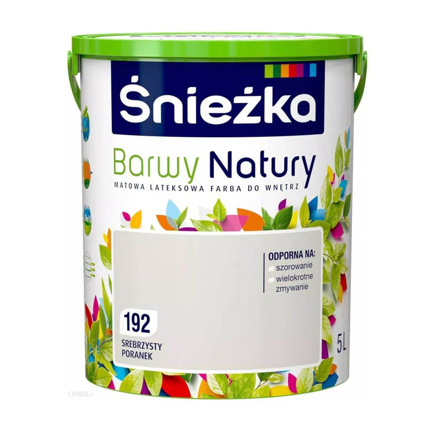 Farba Lateksowa Barwy Natury Srebrzysty Poranek 5L Śnieżka