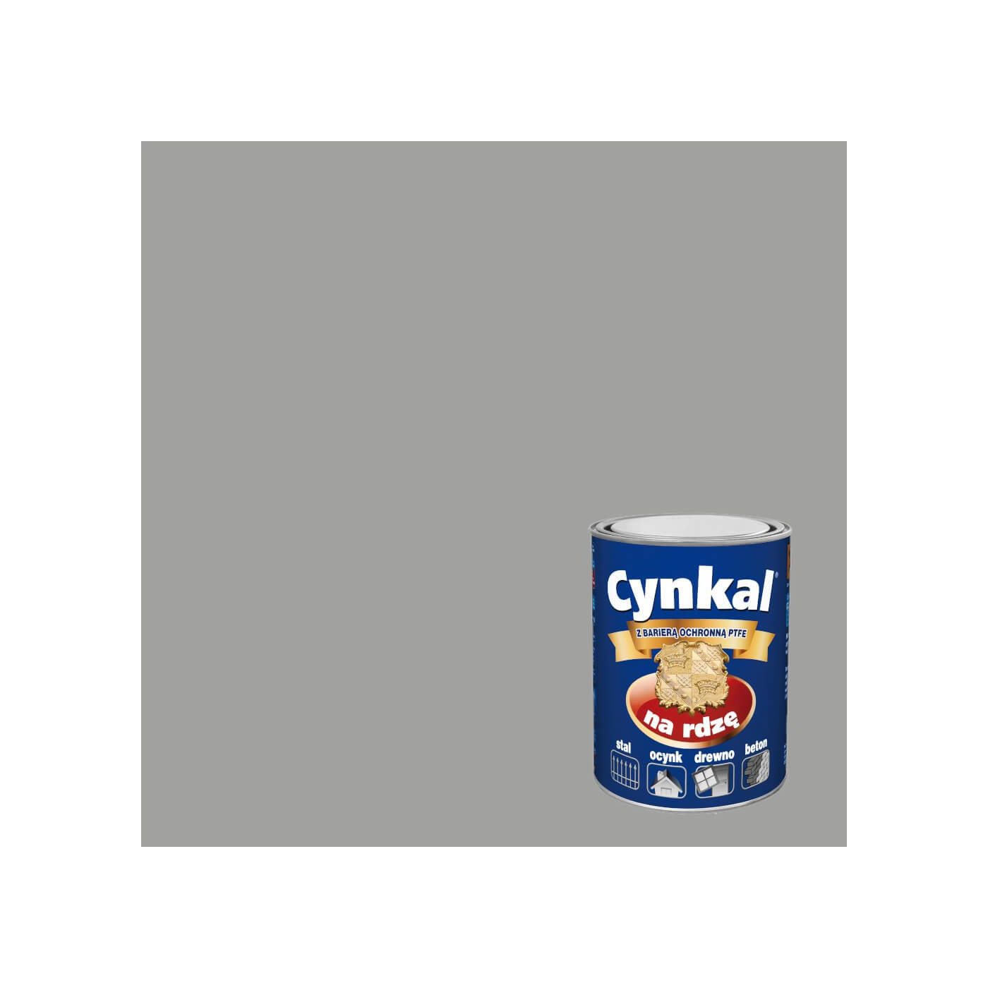 Farba Do Metalu Cynkal Aluminiowy 0,7L Malexim