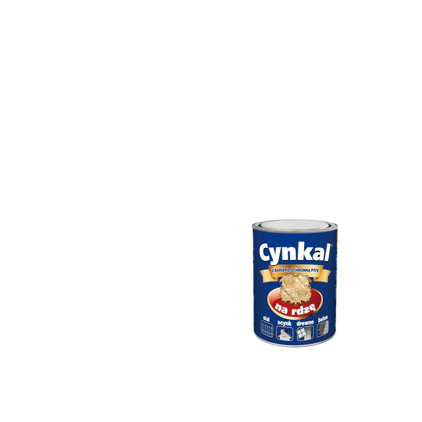Farba Do Metalu Cynkal Biały 0,7L Malexim
