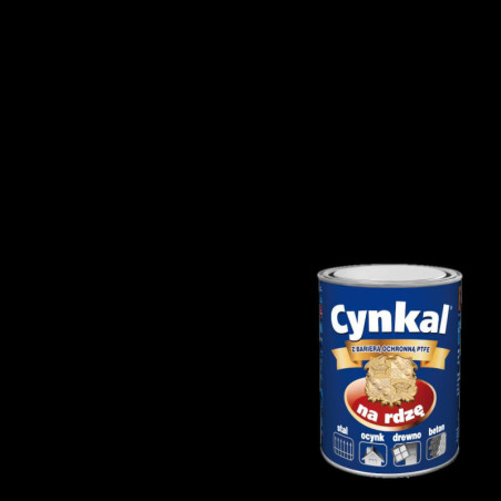 Farba Do Metalu Cynkal Czarny 0,7L Malexim