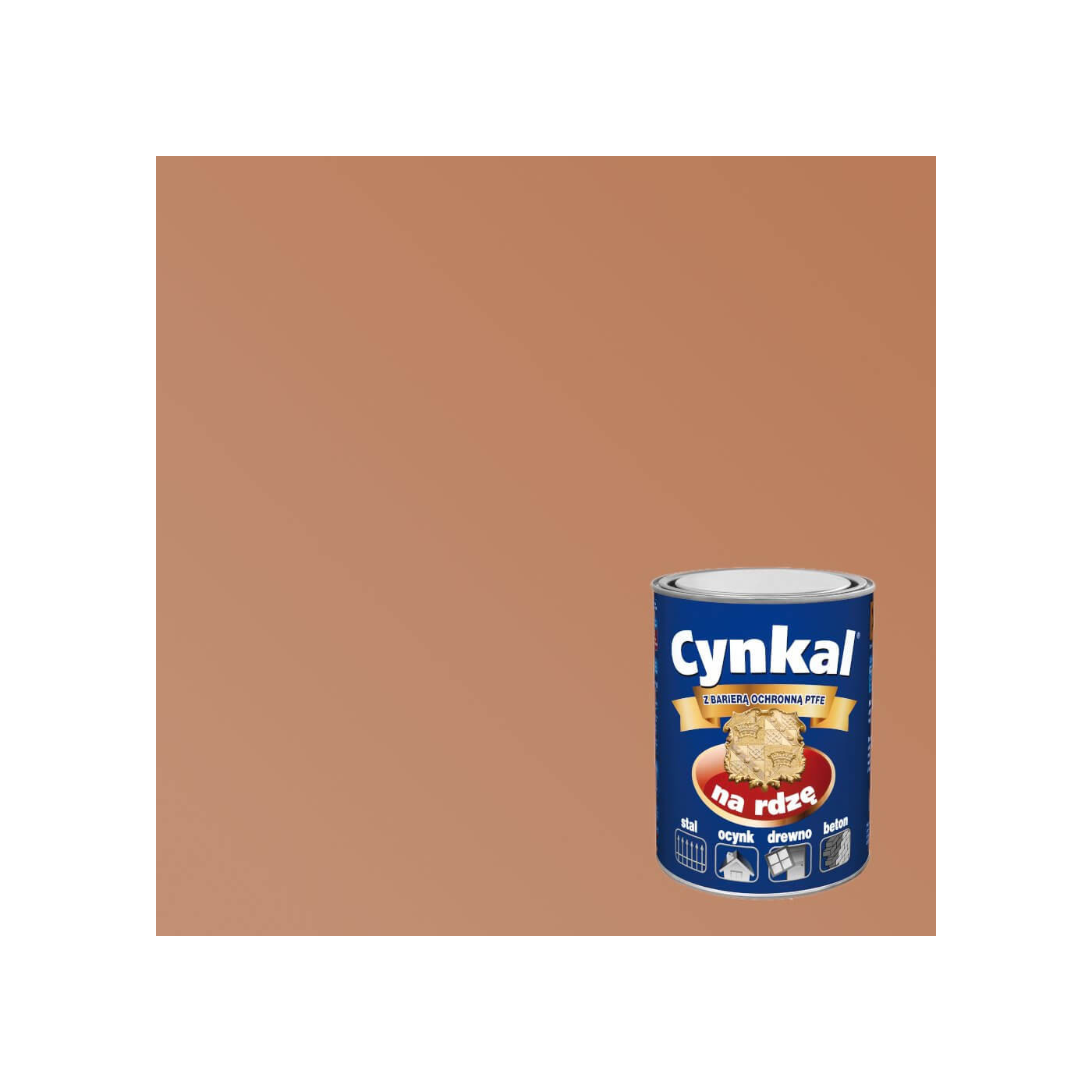 Farba Do Metalu Cynkal Miedziany Metaliczny 0,7L Malexim
