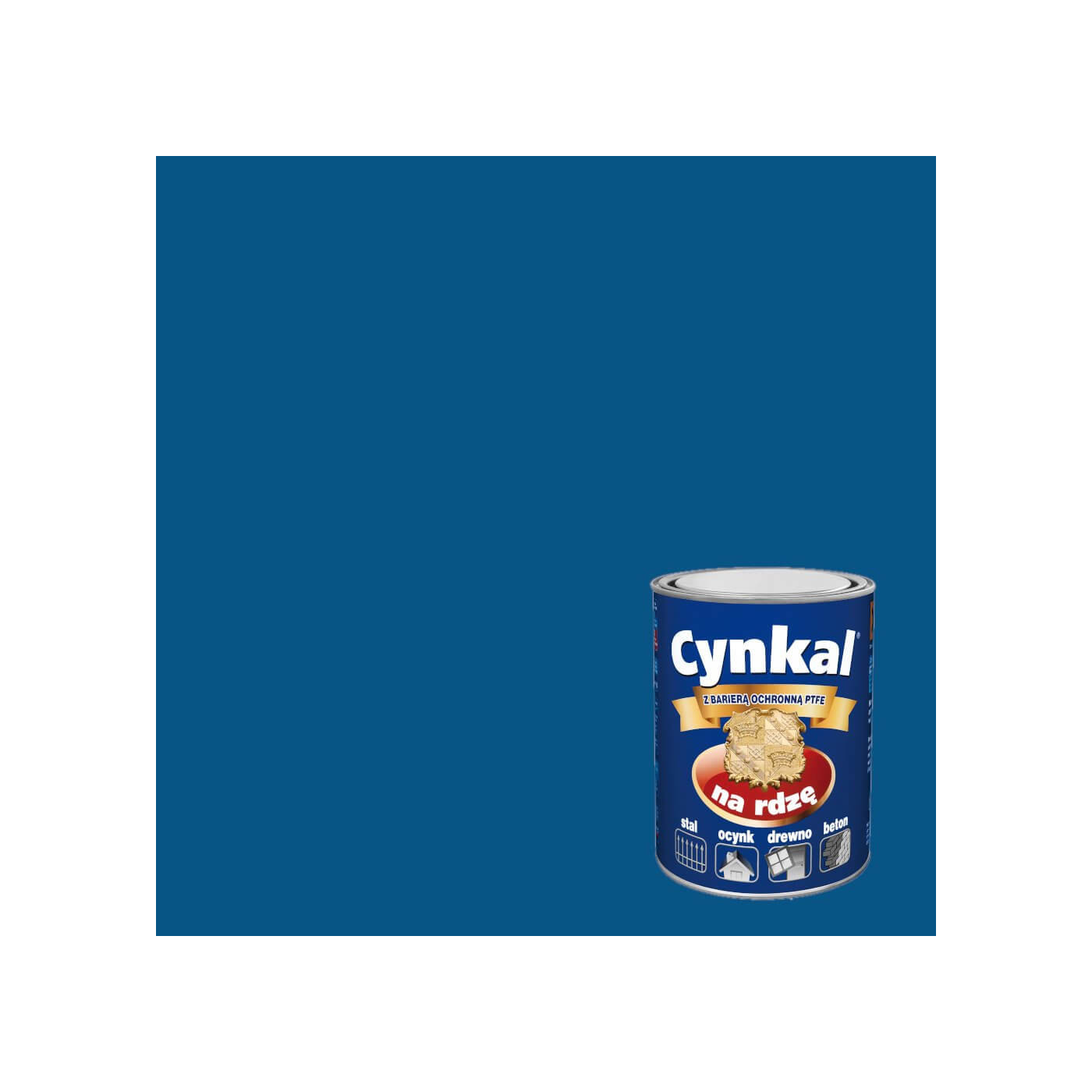 Farba Do Metalu Cynkal Niebieski Ciemny 0,7L Malexim