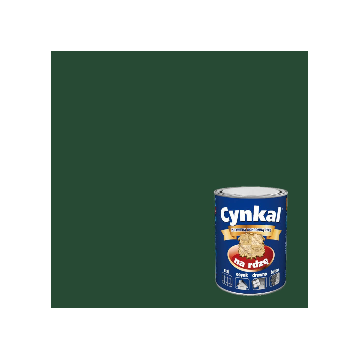 Farba Do Metalu Cynkal Zielony 0,7L Malexim