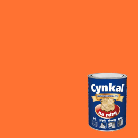 Farba Do Metalu Cynkal Pomarańczowy 0,7L Malexim