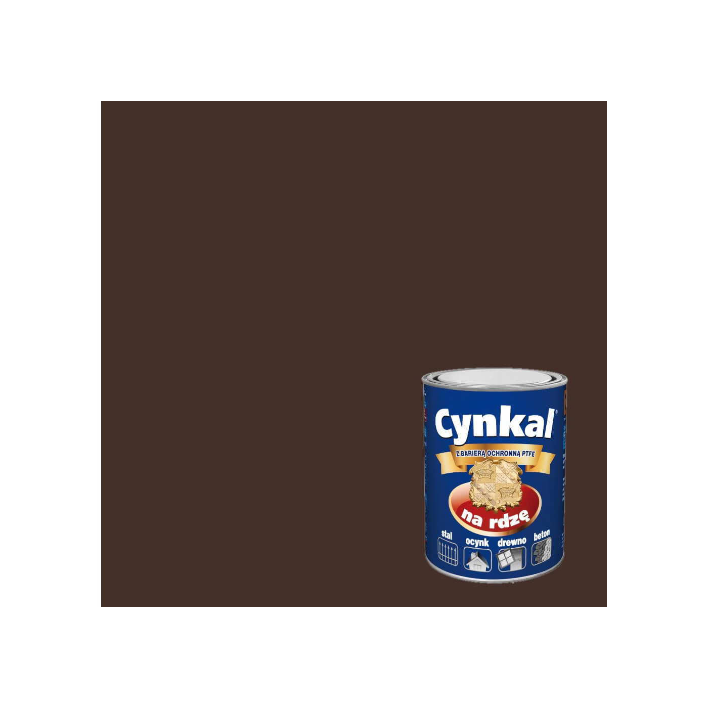 Farba Do Metalu Cynkal Czekoladowy 10L Malexim