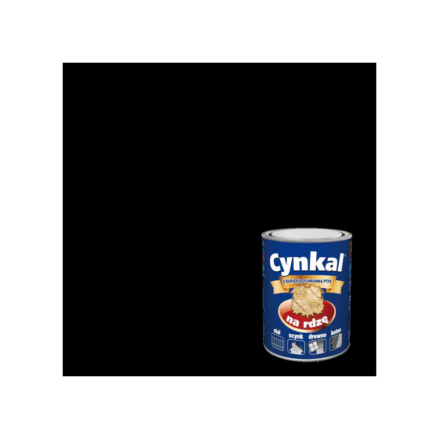 Farba Do Metalu Cynkal Czarny 2,5L Malexim