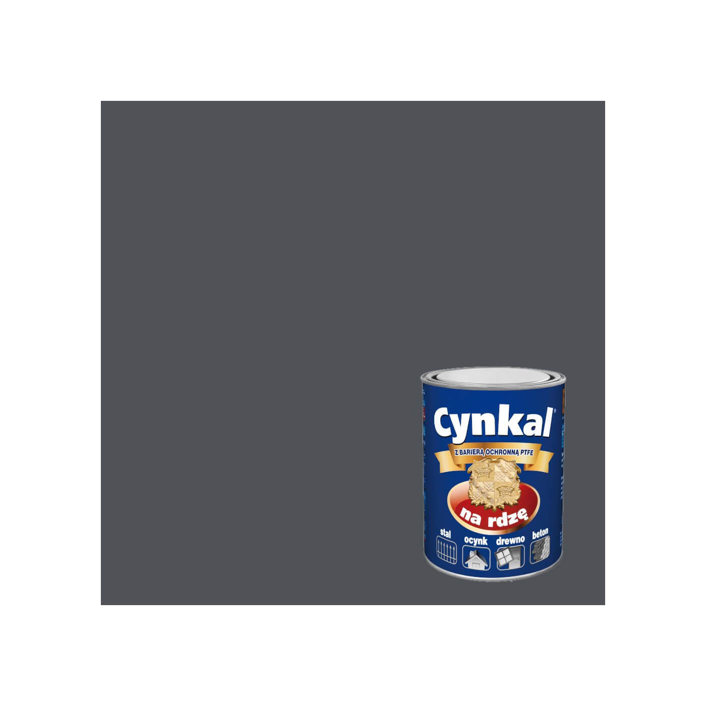 Farba Do Metalu Cynkal Szary 2,5L Malexim