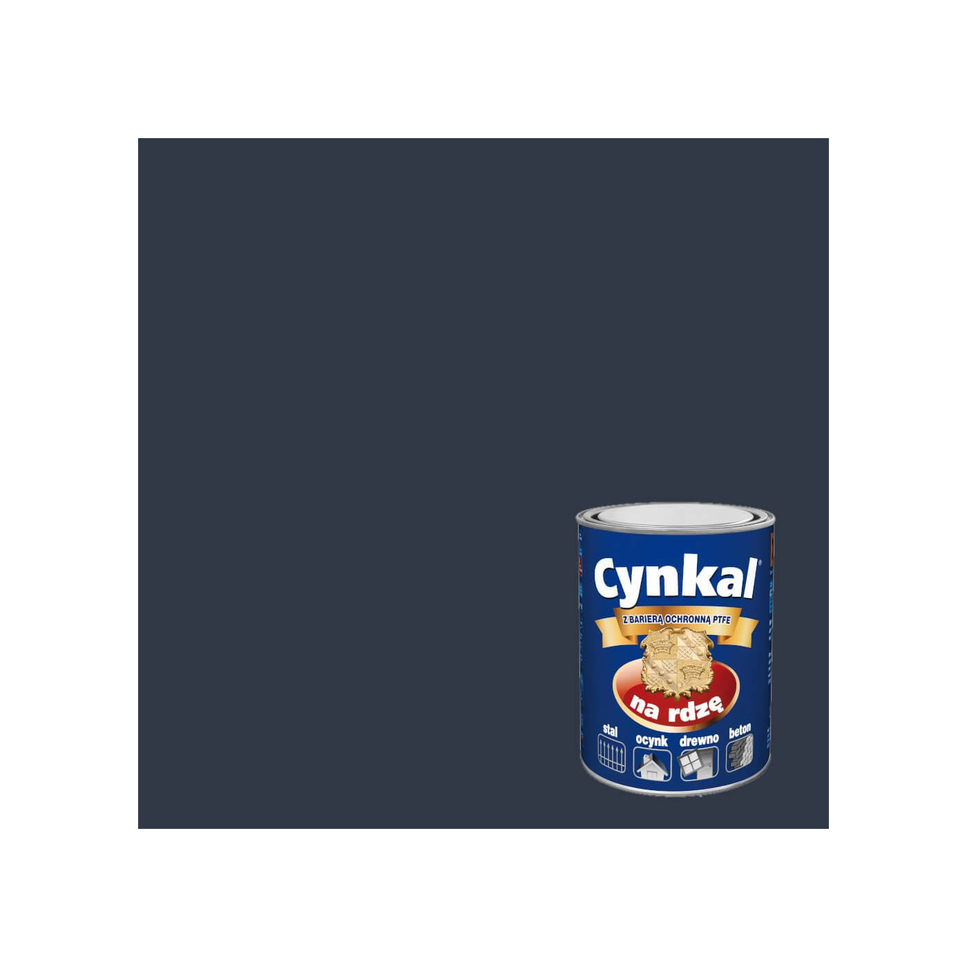 Farba Do Metalu Cynkal Szary Grafitowy 2,5L Malexim