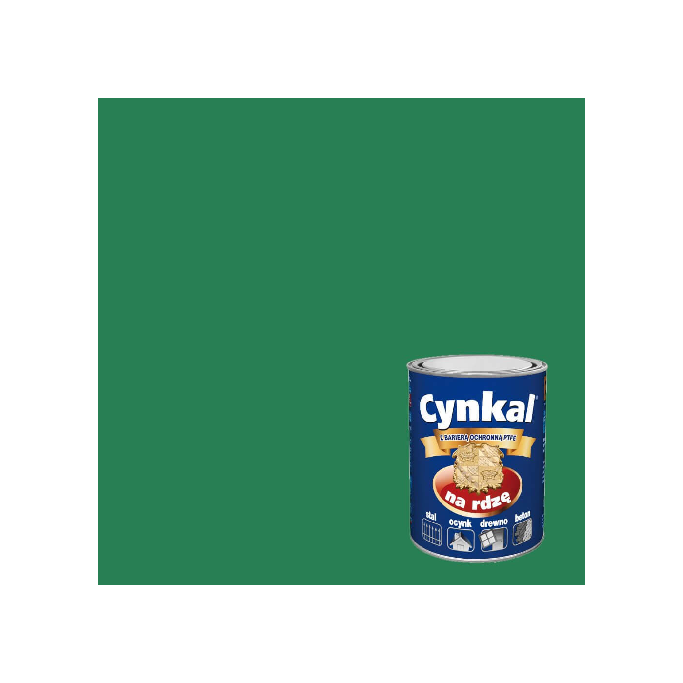 Farba Do Metalu Cynkal Zielony Soczysty 2,5L Malexim