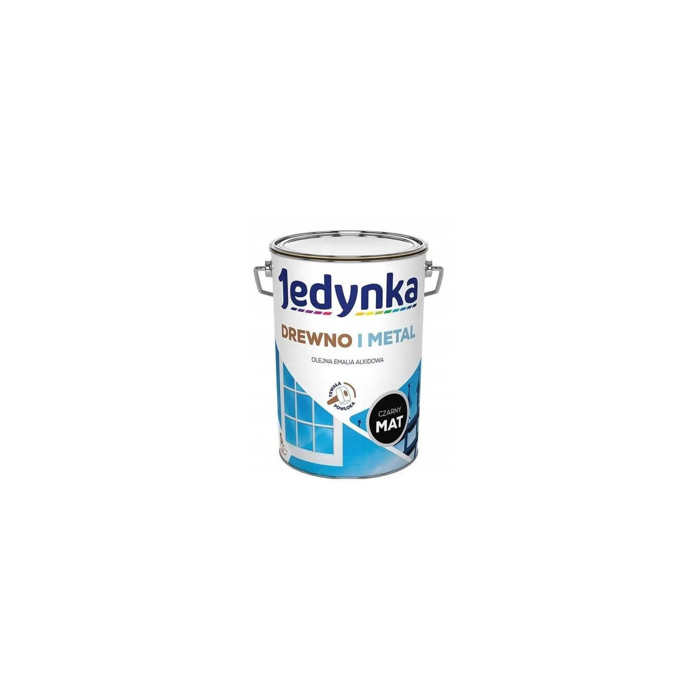 Farba Drewno I Metal Czarny Mat 5L Jedynka-Tikkurila