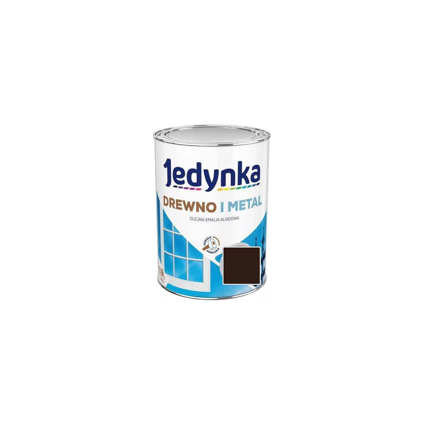 Farba Drewno I Metal Brąz Czekoladowy 0,9L Jedynka-Tikkurila