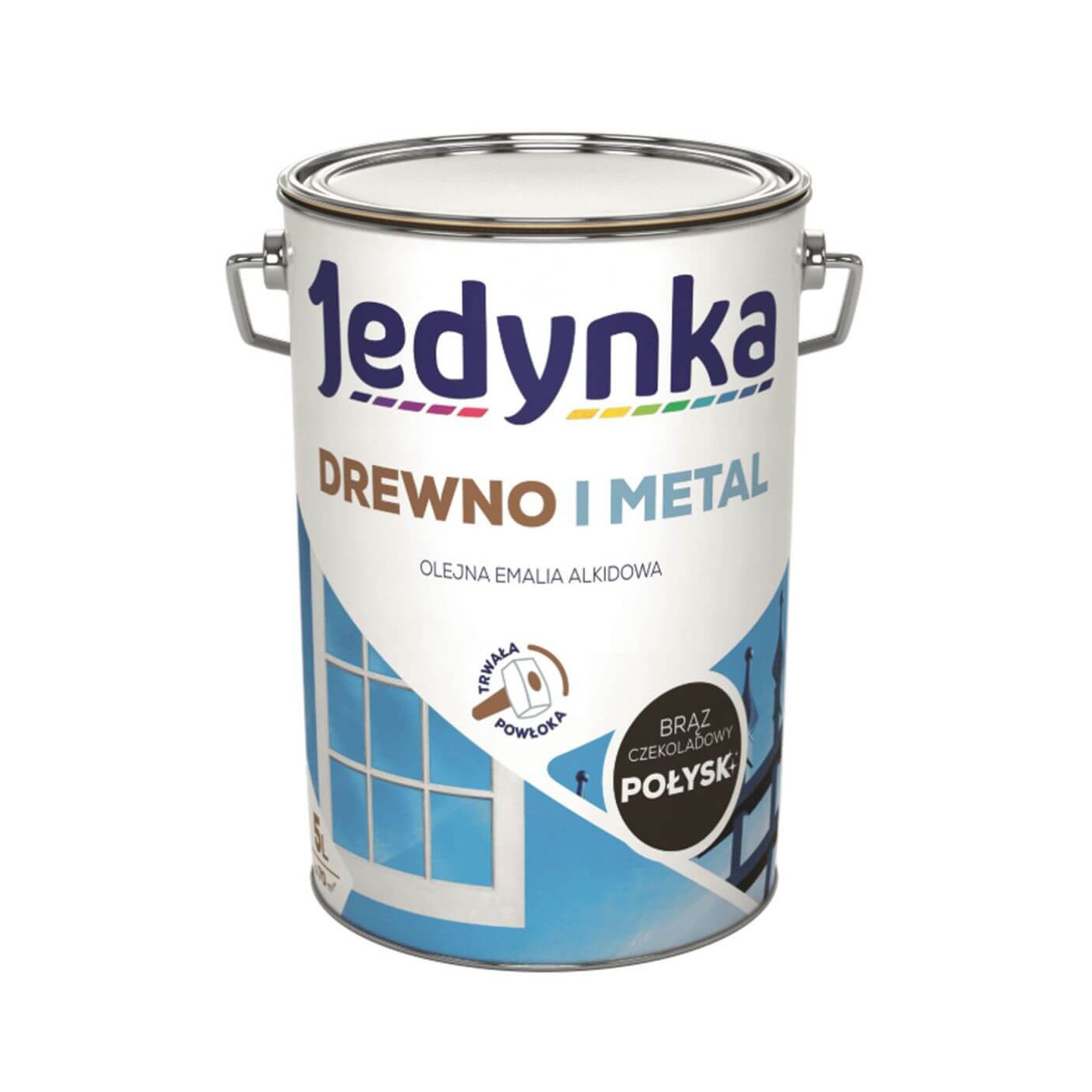 Farba Drewno I Metal Brąz Czekoladowy 5L Jedynka-Tikkurila