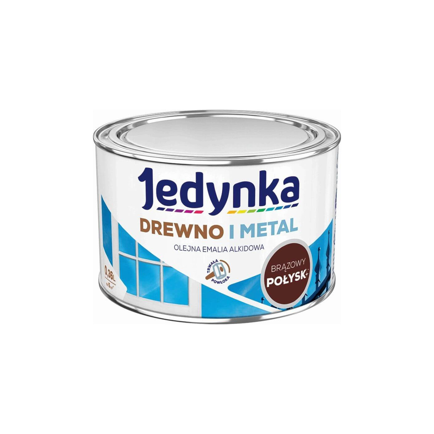 Farba Drewno I Metal Brązowy 0,36L Jedynka-Tikkurila
