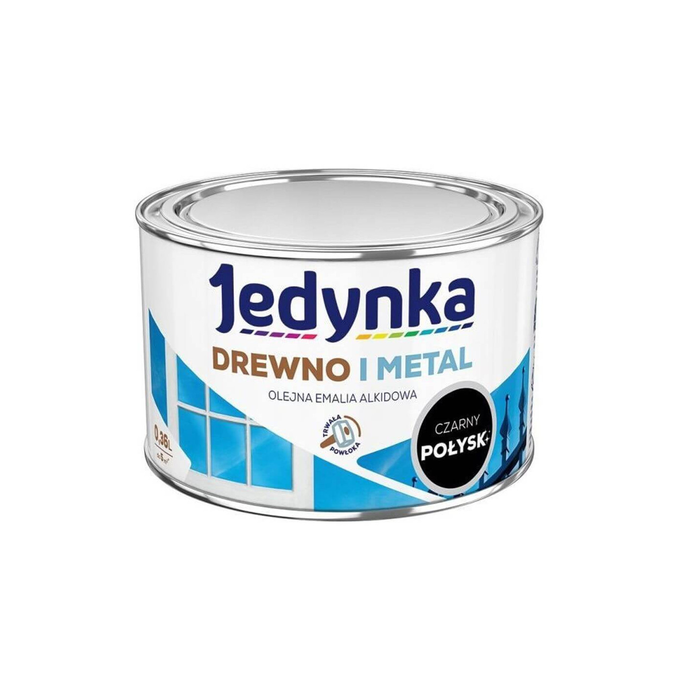 Farba Drewno I Metal Czarny 0,36L Jedynka-Tikkurila