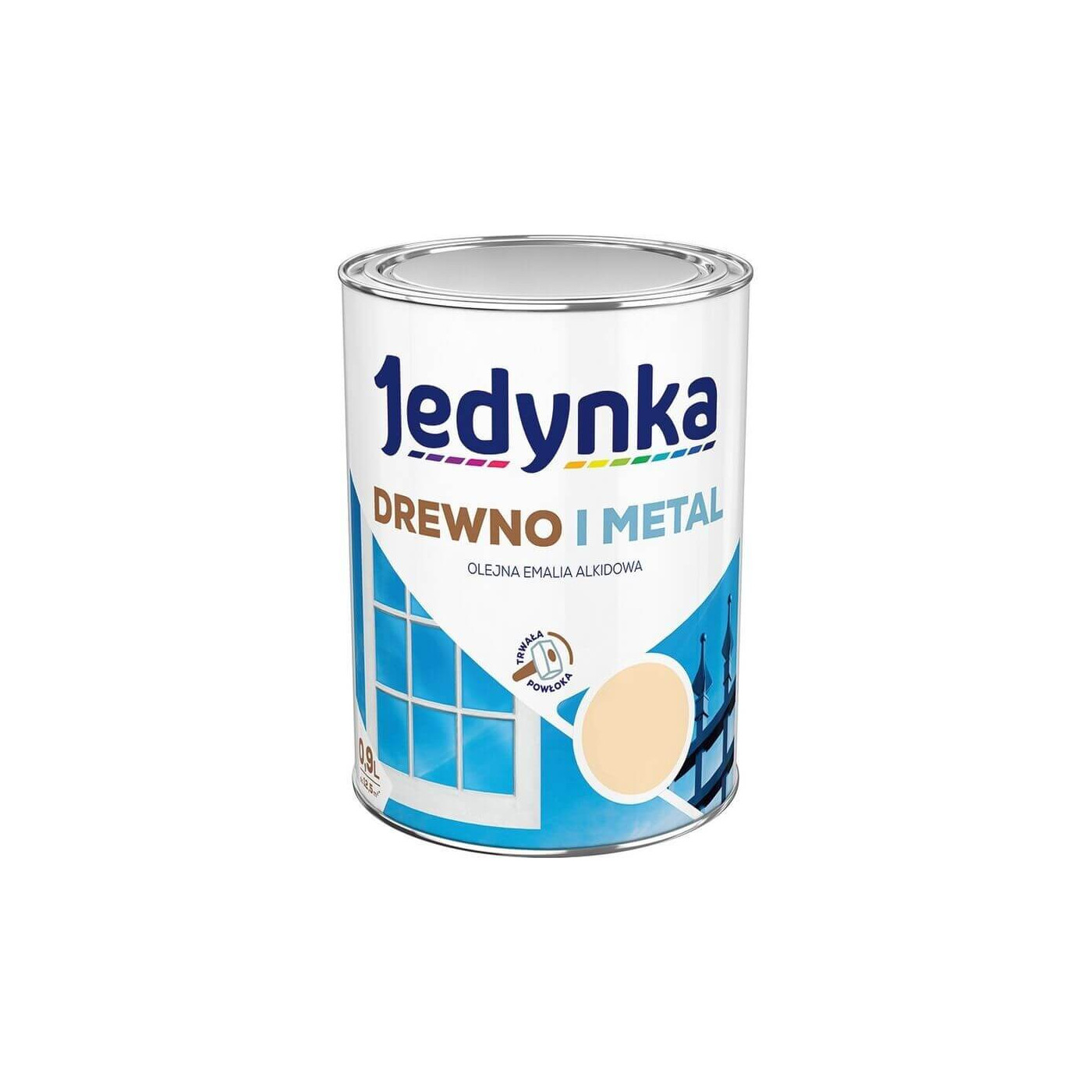 Farba Drewno I Metal Kość Słoniowa 0,9L Jedynka-Tikkurila