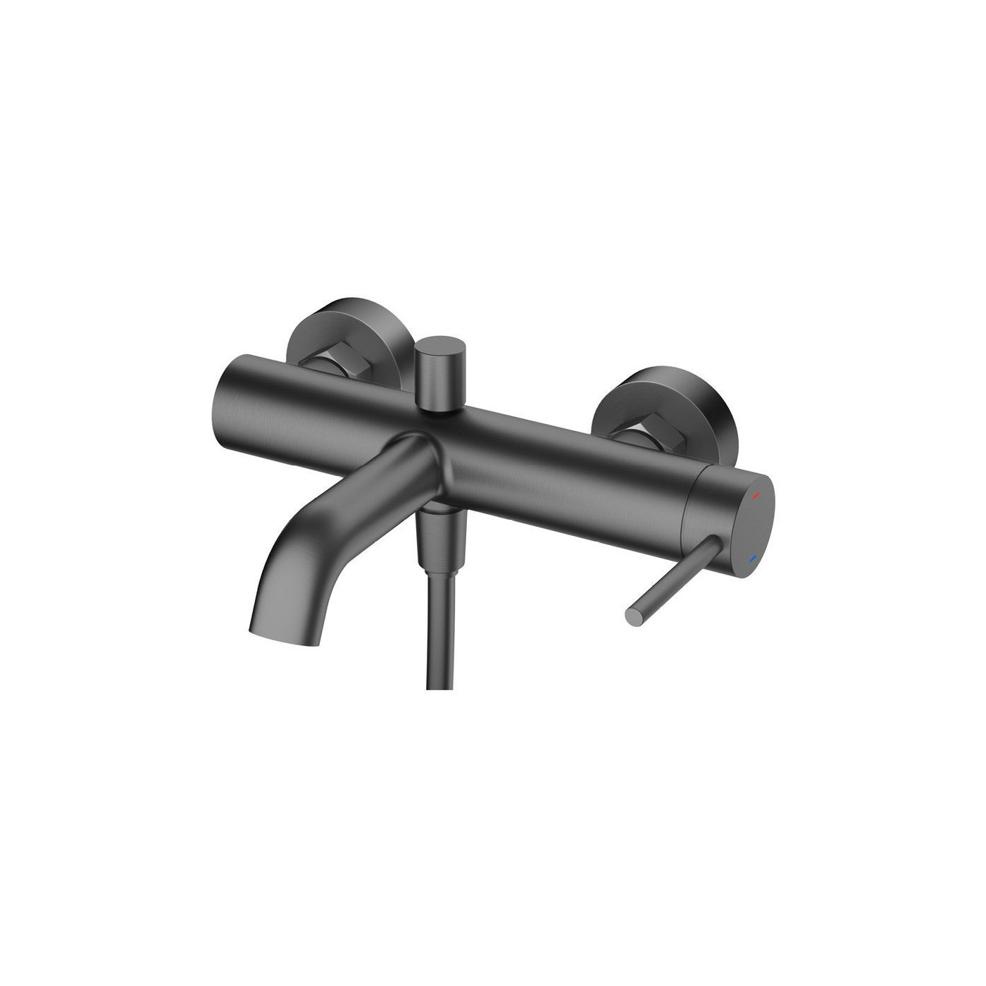 Bateria Wannowa Ścienna Bez Zestawu Prysznicowego Fly Gun Metal 03030BN Emporia