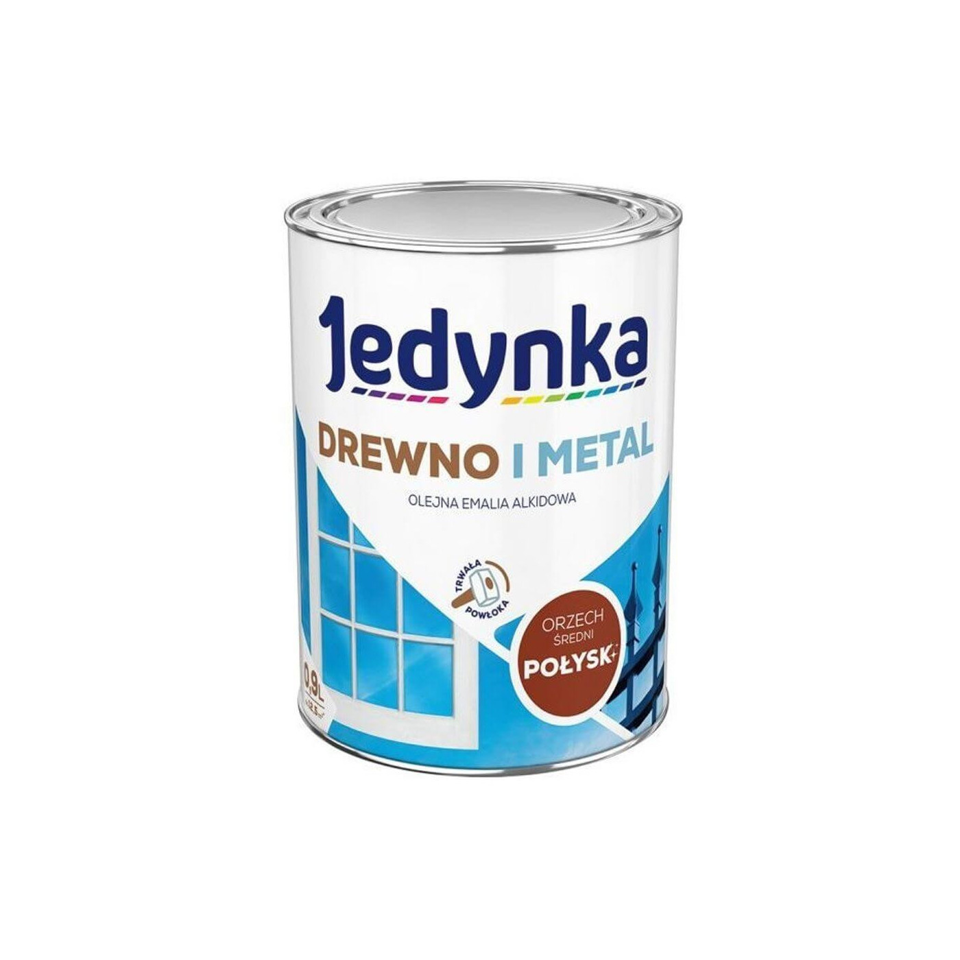 Farba Drewno I Metal Orzech Średni 0,9L Jedynka-Tikkurila