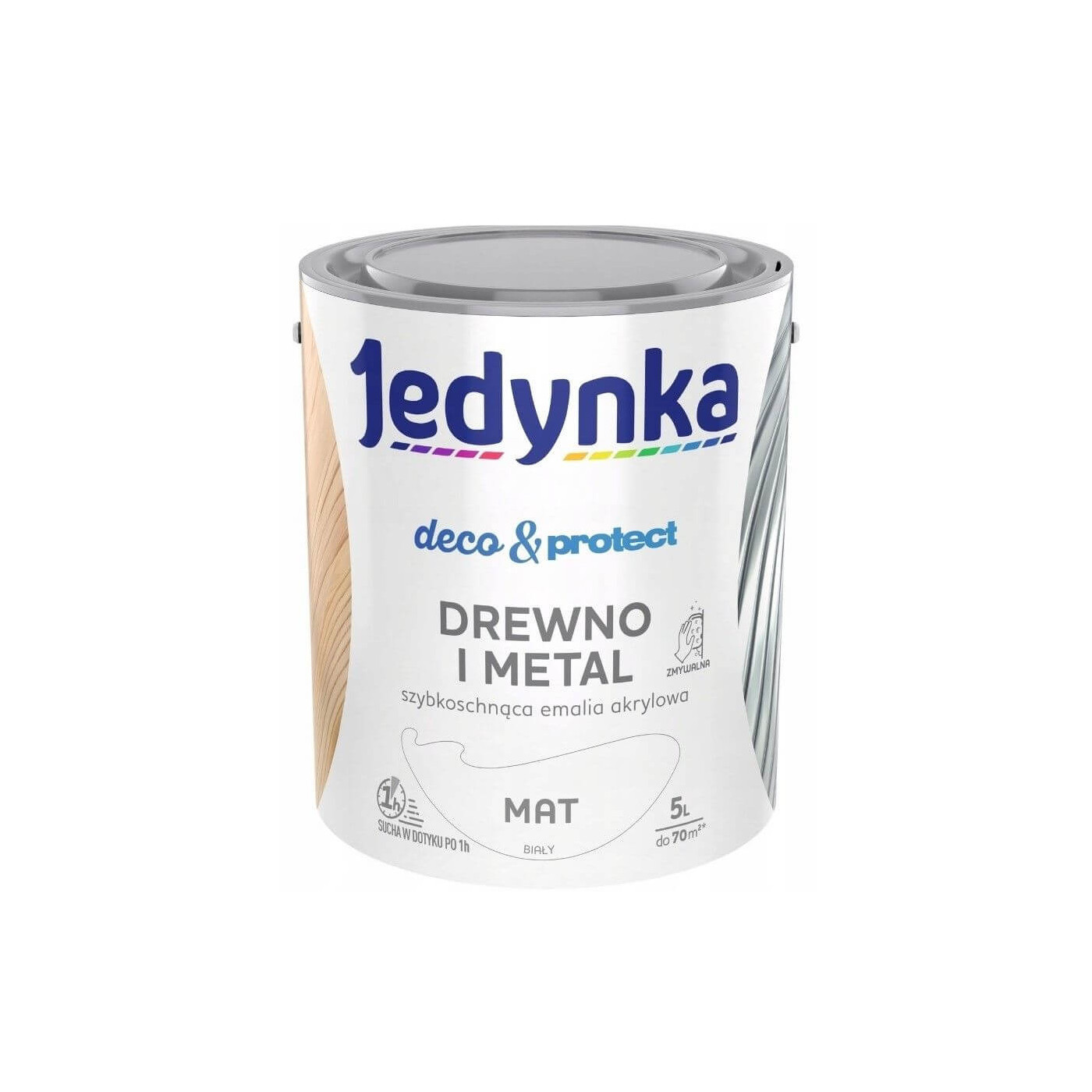 Farba Deco & Protect Drewno I Metal Biały Mat 5L Jedynka-Tikkurila
