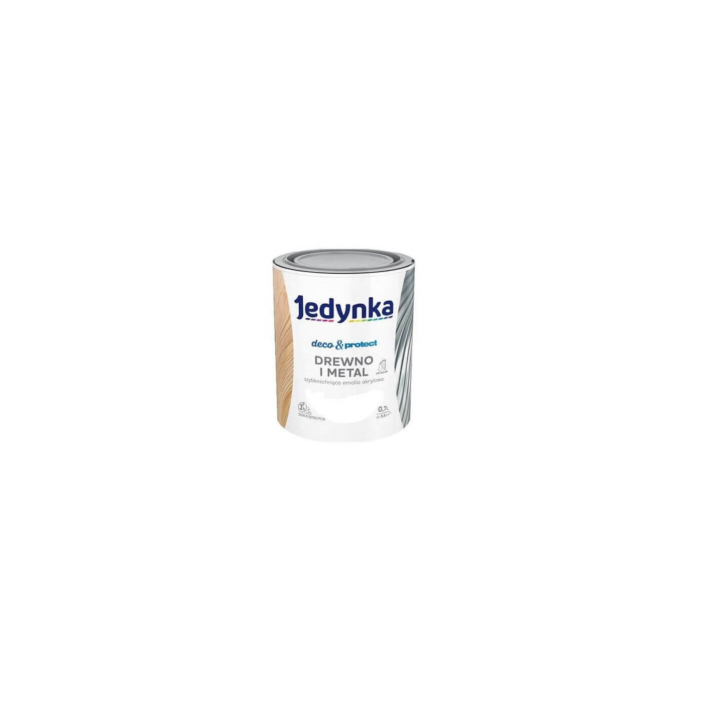 Farba Deco & Protect Drewno I Metal Biały Poł, 0,7L Jedynka-Tikkurila