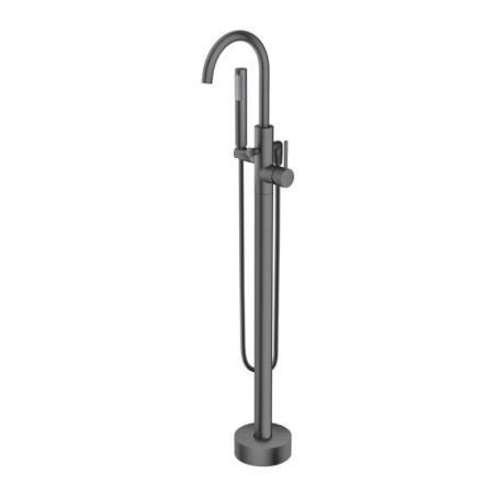 Bateria Wannowa Wolnostojąca Z Elementem Podłogowym I Zestawem Natryskowym Fly Gun Metal 03031BN Emporia