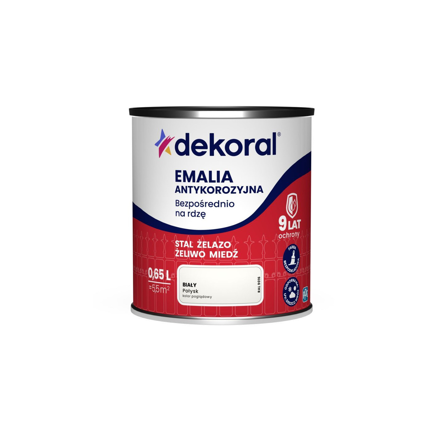 Emalia Antykorozyjna Biały 0,65L Dekoral