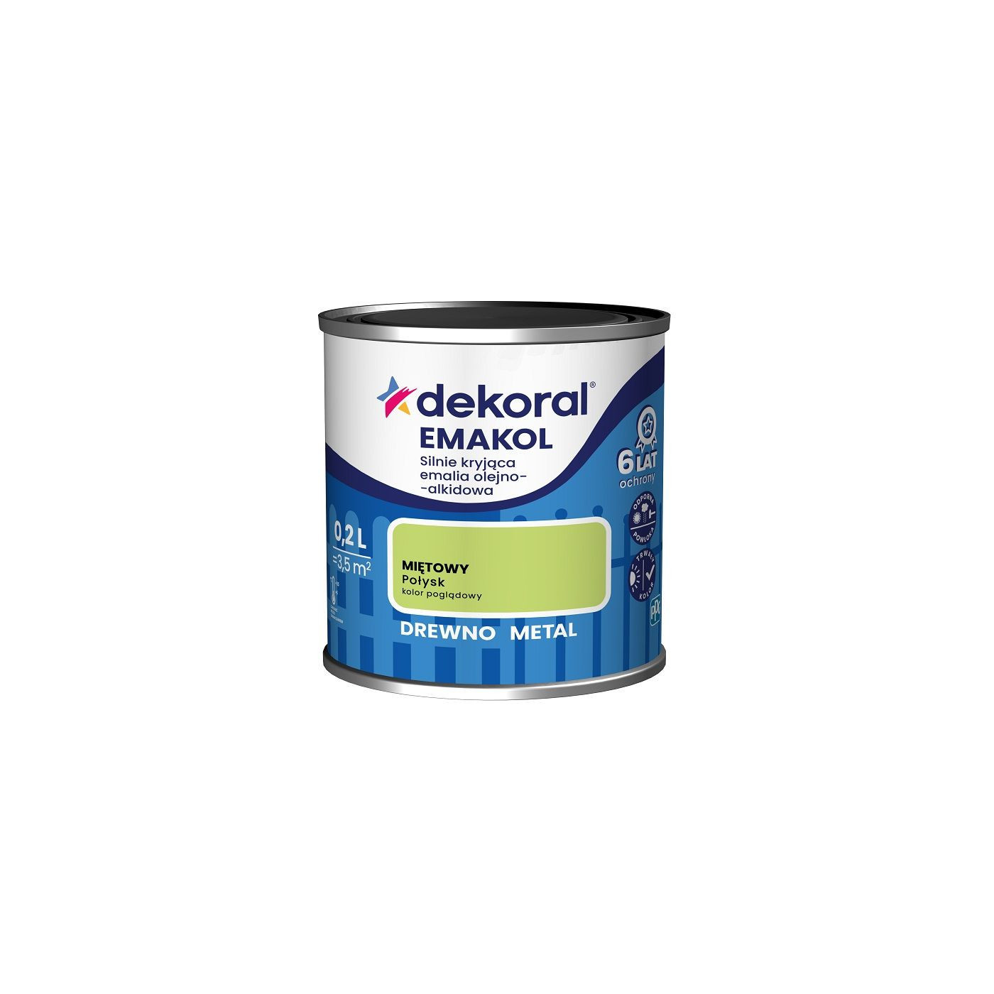 Emalia Olejno-Alkidowa Emakol Strong Miętowy 0,2L Dekoral