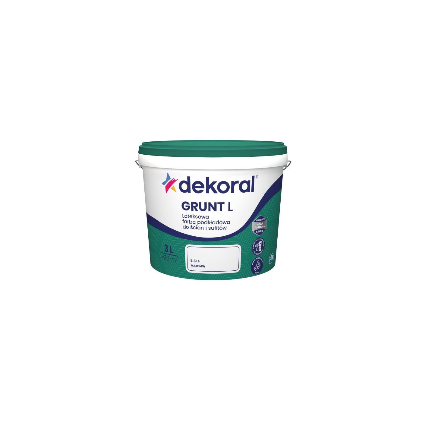 Farba Lateksowa Podkładowa 3L Dekoral