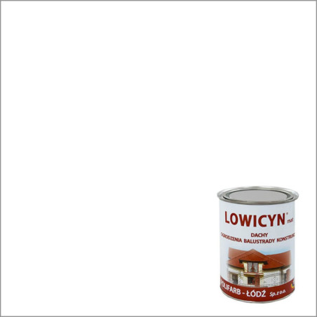 Farba Lowicyn Biały 0,8L Polifarb Łódź