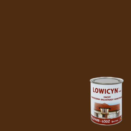 Farba Lowicyn Brązowy Czekoladowy 5L Polifarb Łódź