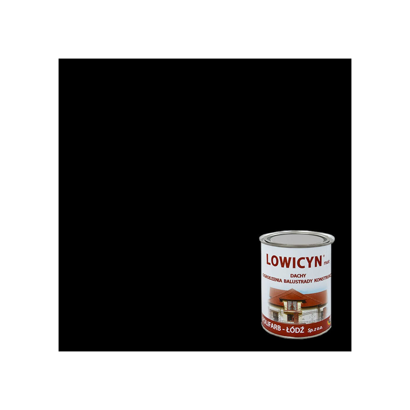 Farba Lowicyn Czarny 10L Polifarb Łódź