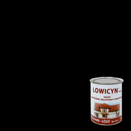 Farba Lowicyn Czarny 5L Polifarb Łódź