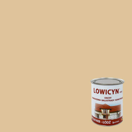 Farba Lowicyn Kość Słoniowa 0,8L Polifarb Łódź