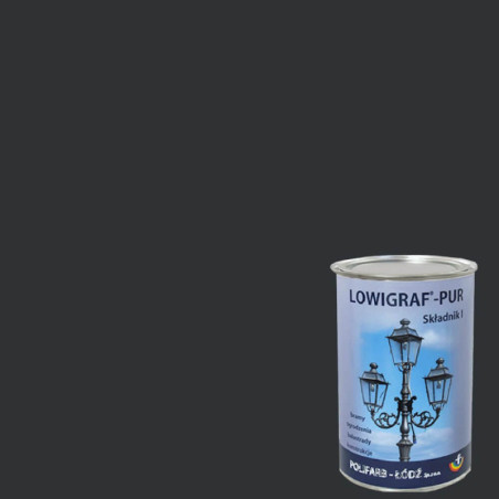Emalia Lowigraf-Pur Szara Grafitowa 2,5L Polifarb Łódź